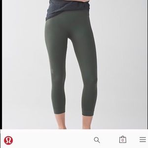 Lululemon athletica olive Zone In tight size 2